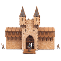 The Barbican - Castle Gatehouse - 28mm Scale - Medieval Castle Model Kit - Includes Ballista, Portcullis, Drawbridge, and Gate - 294 Pieces - Model Kit for Adult Tabletop Gamers - Wargaming