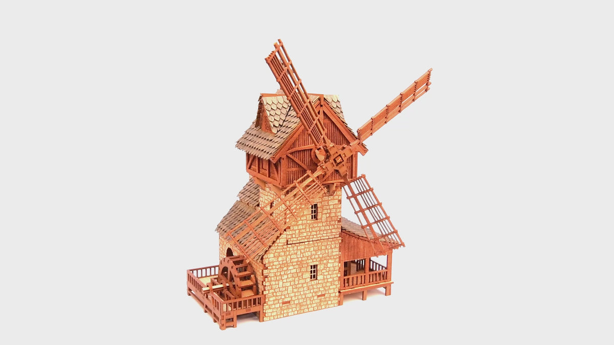 THE MILL - Architectural & Mechanical 3D Wooden Puzzle| I BUILT IT