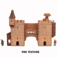 The Rook – Medieval Castle Tower – 28mm Scale Miniature - Includes Projectile Weapon Ballista – 319 Pieces - Model Kit for Adults - 3D Puzzle for Adults - Tabletop Wargaming