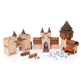 28mm Scale Miniature, 28mm Medieval Castle, Terrain Kits, MDF Terrain, Castle Tower, Fantasy Castle Kit