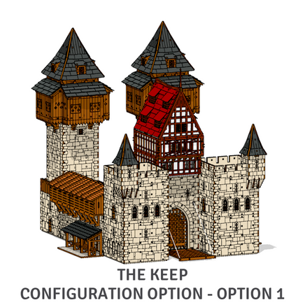 The Keep - Medieval Castle Bundle - I BUILT IT Miniatures
