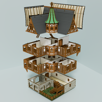 TAVERN  Wooden 3D Puzzle Miniature Kit
