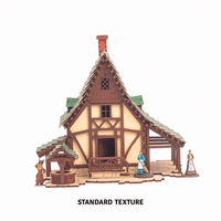 Green Gables – Medieval European Peasant Dwelling – 28mm Scale Models - Medieval Cottage – 161 pieces – Snap Fit Model Kit – Terrain Model Kits - DnD Terrain - Pre Painted Terrain