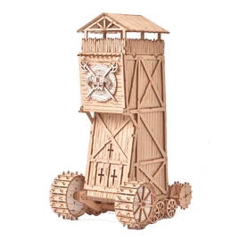 Juggernaut - Medieval Siege Tower - Functional Drawbridge - 3D Medieval Puzzle For Adults