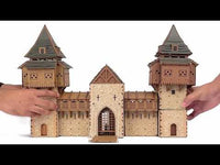 The Barbican - Castle Gatehouse - 28mm Scale - Medieval Castle Model Kit - Includes Ballista, Portcullis, Drawbridge, and Gate - 294 Pieces - Model Kit for Adult Tabletop Gamers - Wargaming
