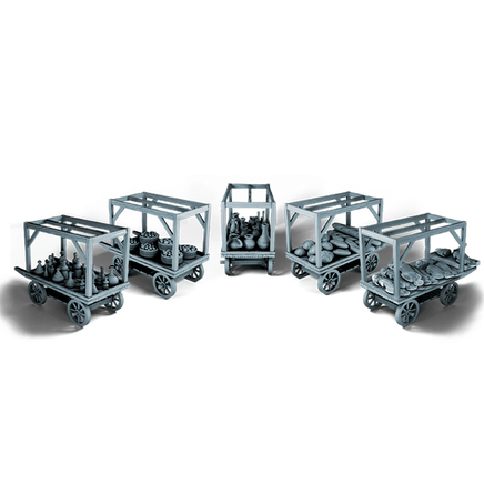 28mm Market Cart Set - 3D Printed, Tabletop Miniatures - Warlord Games