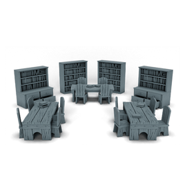 28mm Library Bundle - 3D Printed, Table Top Miniature - DnD Minis - Scatter Decor