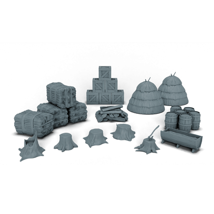 28mm Shire Bundle - 3D Printed, Table Top Minis - Pathfinder - Miniature Terrain