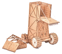 I BUILT IT - Juggernaut - Disasembled - Drawbridge - Medieval Siege Tower - Mechanical Model kit - Siege engines - DIY Kits - educational toys