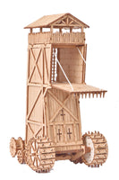 I BUILT IT - Juggernaut - Drawbridge open - Medieval Siege Tower - Mechanical Model kit - Siege engines - DIY Kits - educational toys